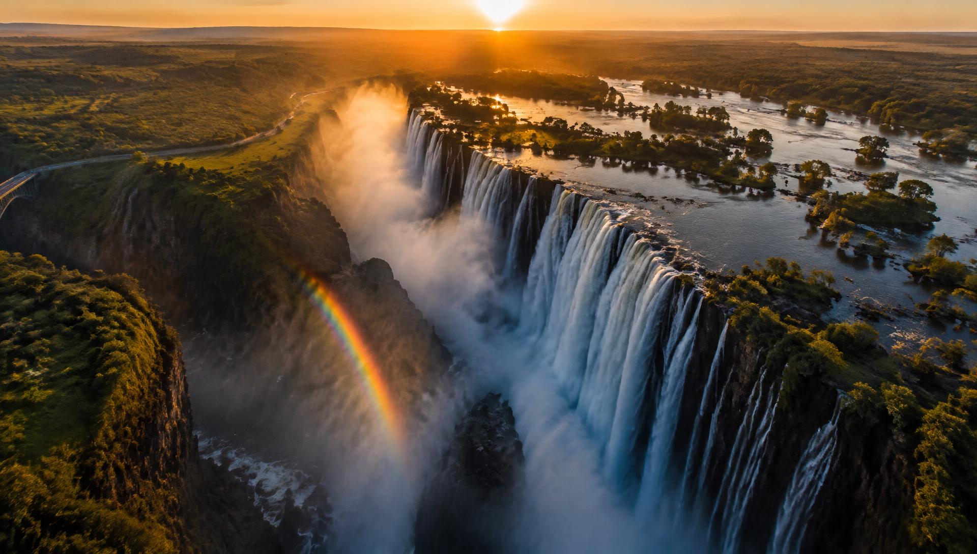Victoria Falls from above